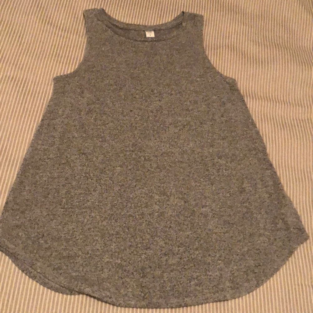 Grey Heathered Loose Fitting Tank Top size Small